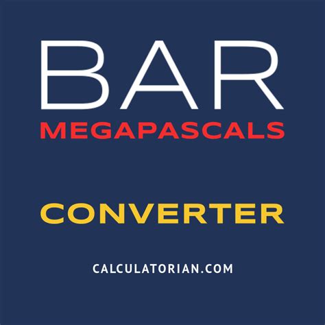 Megapascal (MPa) to Bar (bar) converter .